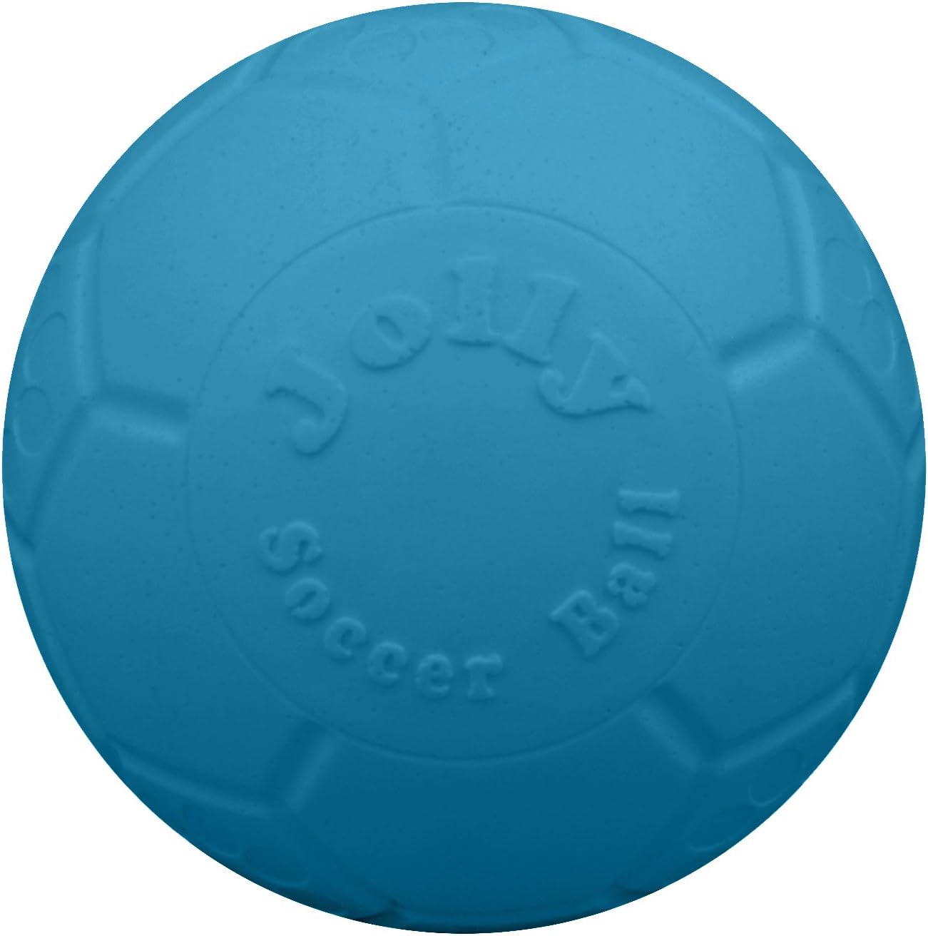 Jolly Pets Large Soccer Ball Floating-Bouncing Dog Toy, 8 inch Diameter, Ocean Blue