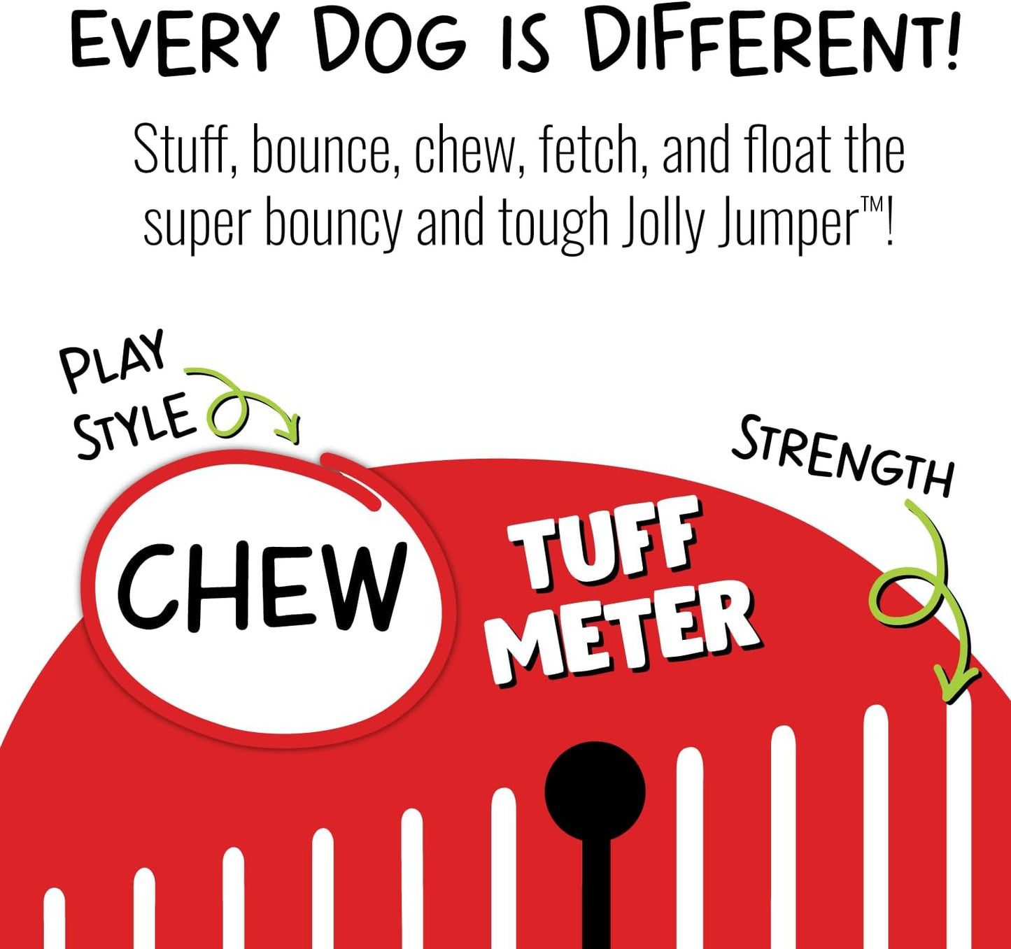 Jolly Pets JJ03 GLOW 3" Jumper Pet Toy Balls, Small