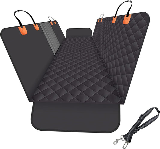 GXT Dog Back Seat Cover Protector for Cars SUV and Trucks with Mesh Window, Scratchproof Nonslip and Waterproof Material