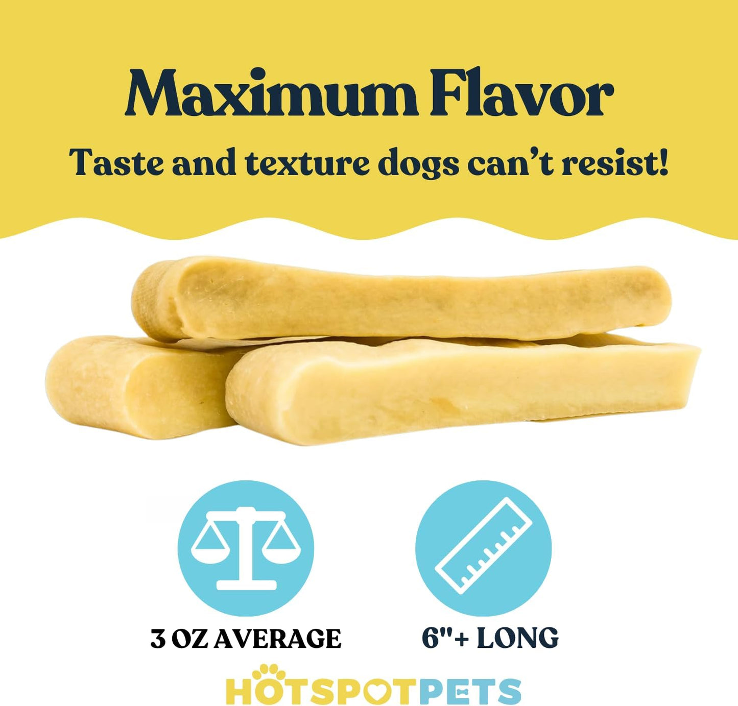 Himalayan Yak Chews for Dogs – (3 Pack Large) Long-Lasting Natural Dog Chew, Healthy & Safe Yak Cheese Treats for Aggressive Chewers, Small, Medium & Large Dogs - 100% No Rawhide, High Protein