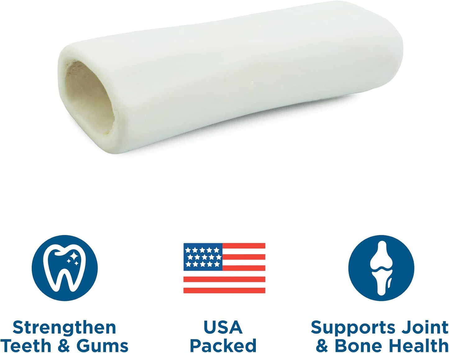 Best Bully Sticks 5-6 Inch Hollow Shin Bones for Dogs - 5 Count (Pack of 1) - Easily Digestible, Long-Lasting, Refillable Treat