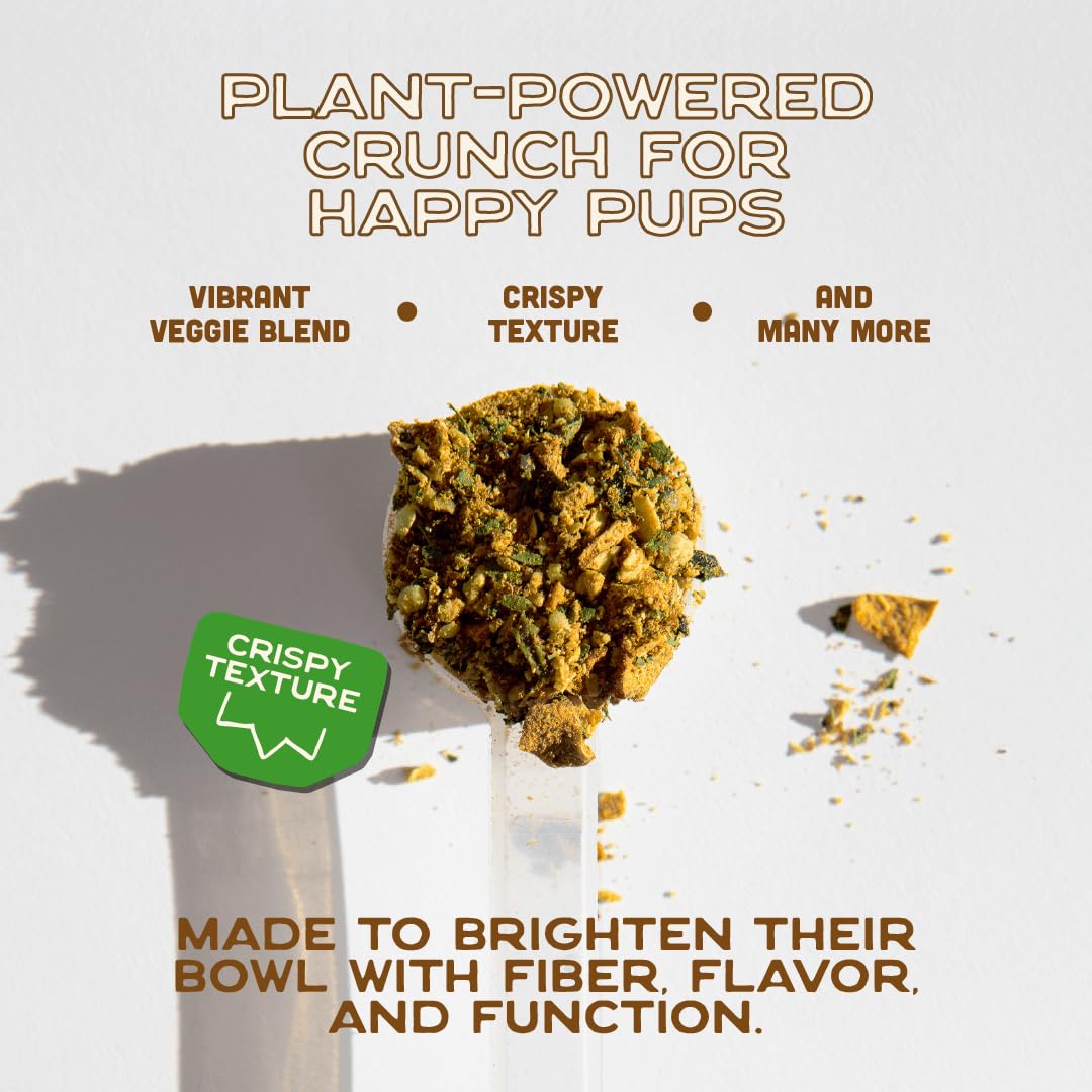 Smart Cookie Natural Dog Food Topper - Veggie - Dog Meal Mixer for All Ages - Vegan Food Topper for Picky Eaters and Boosting Nutrition - Non GMO, Made in The USA - 15 oz Bag (30 Day Supply)