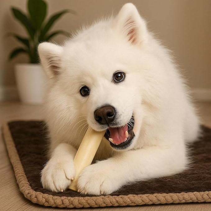 Pet Factory 100% Made in USA Beefhide 5" Chip Rolls Dog Chew Treats - Natural Flavor, 22 Count/1 Pack