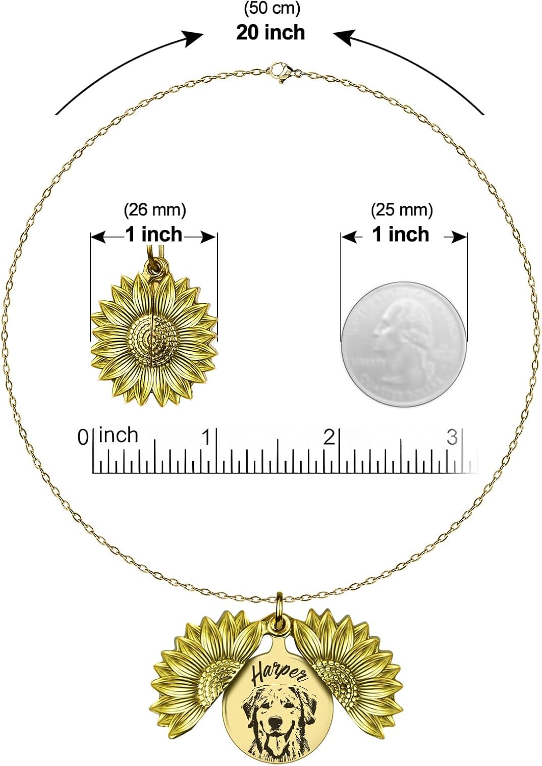 Personalized Pet Dog Portrait Necklace Memorial Gift, Engraved Custom Photo Cats Dogs Necklace for Women Mom Grandma Animal Lovers, Handmad Dog Pendant Jewelry Keepsake Sympathy Gifts