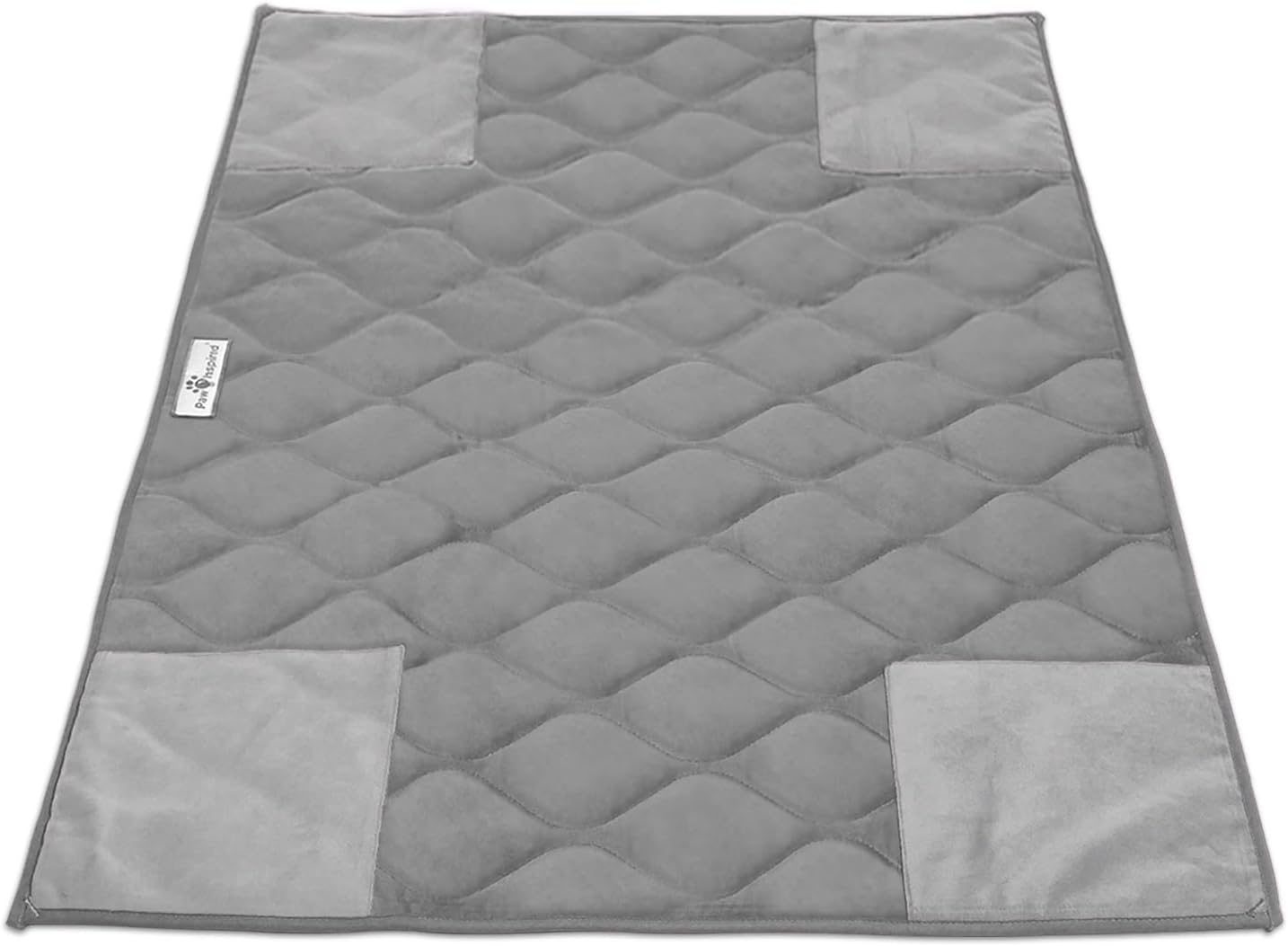 Paw Inspired PopCorner Guinea Pig Cage Liners | Washable Fleece Bedding or Pet Bed Mat for Small Animals | Super Absorbent Pee Pad with Reinforced Corners and Waterproof Bottom (C&C 2x3, Gray)