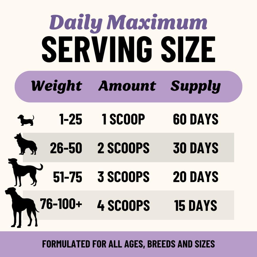 Fido's Grass-Fed Beef Bone Broth for Dogs 7oz with 94% Protein - Picky Eaters Human Grade Bone Broth Powder for Dogs - Made in USA - No Preservatives - Supports Joints + Gut Health - 60 Scoops