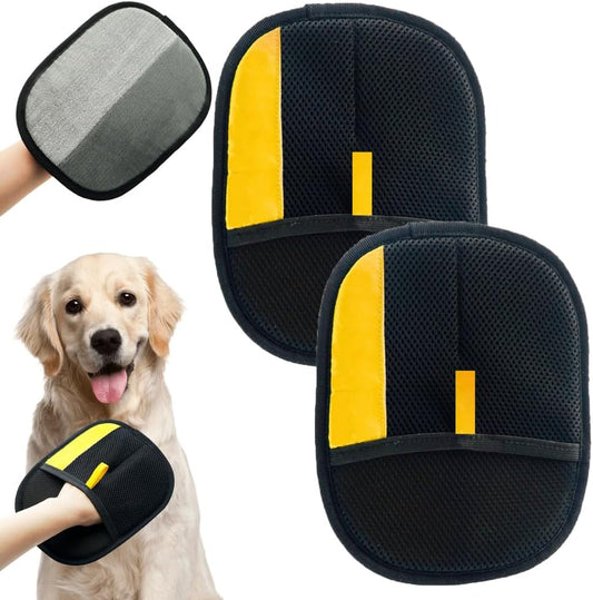 Electrostatic Pet Hair Removal Glove, Hair Cleaning Gloves for Pets Grooming, Dog Hairs Remover Gloves for Bed Clothes