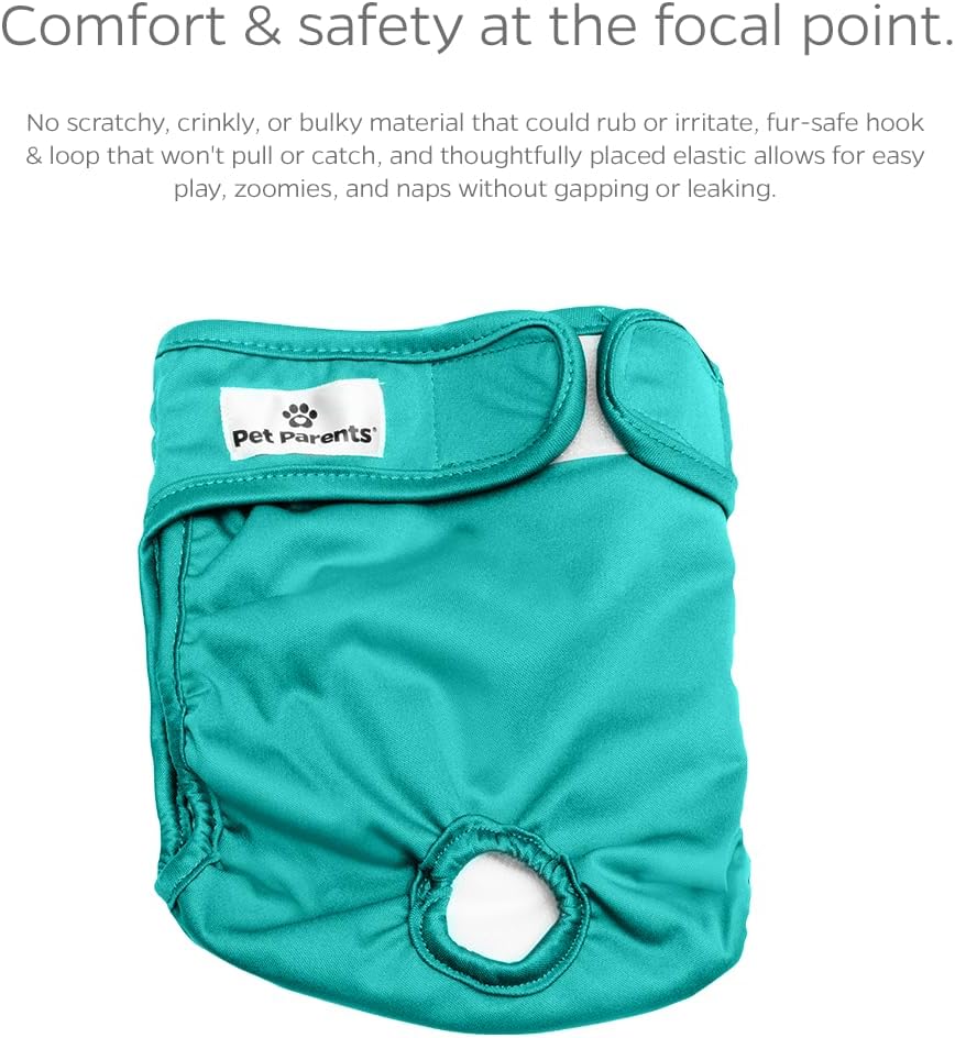 Pet Parents® Washable Dog Diapers (3pack) + Extendrs® of Durable Doggie Diapers, Premium Dog Diapers Female (Large, Southern Belle)