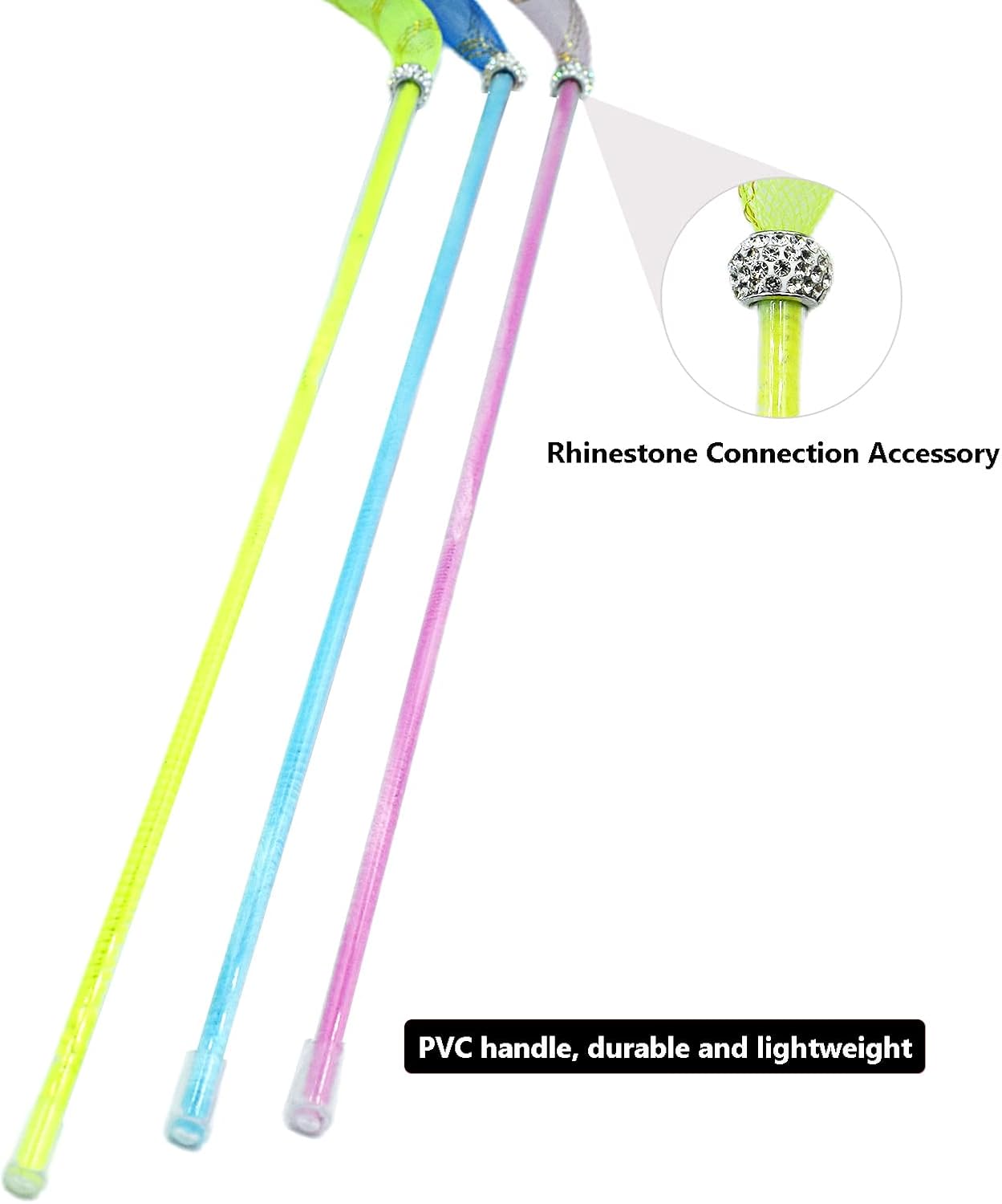 IUHKBH Cat Wands, 3 PCS Soft Line Tube Teaser Wands Colorful Feather Wands with Bell Interactive Cat Toys