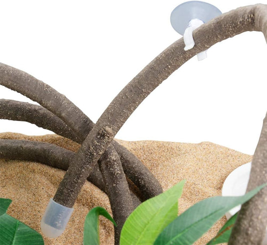 8-Foot Reptile Vines, Flexible Jungle Climber Long Vines Habitat Decor for Climbing, Chameleon, Lizards, Gecko (Thick Vines)