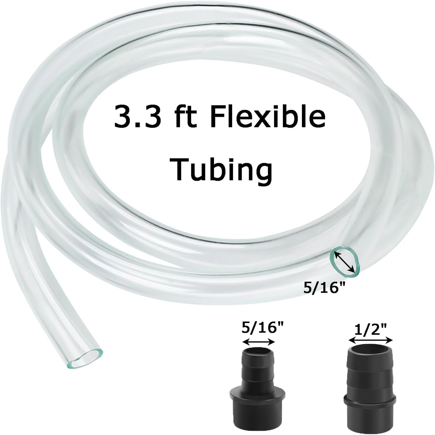 AQUANEAT Small Fountain Pump, 50 GPH Mini Submersible Water Pump with 3.3 ft Tubing, for Aquarium Fish Tank, Pet Water Fountain, Hydroponics, Pond Waterfall