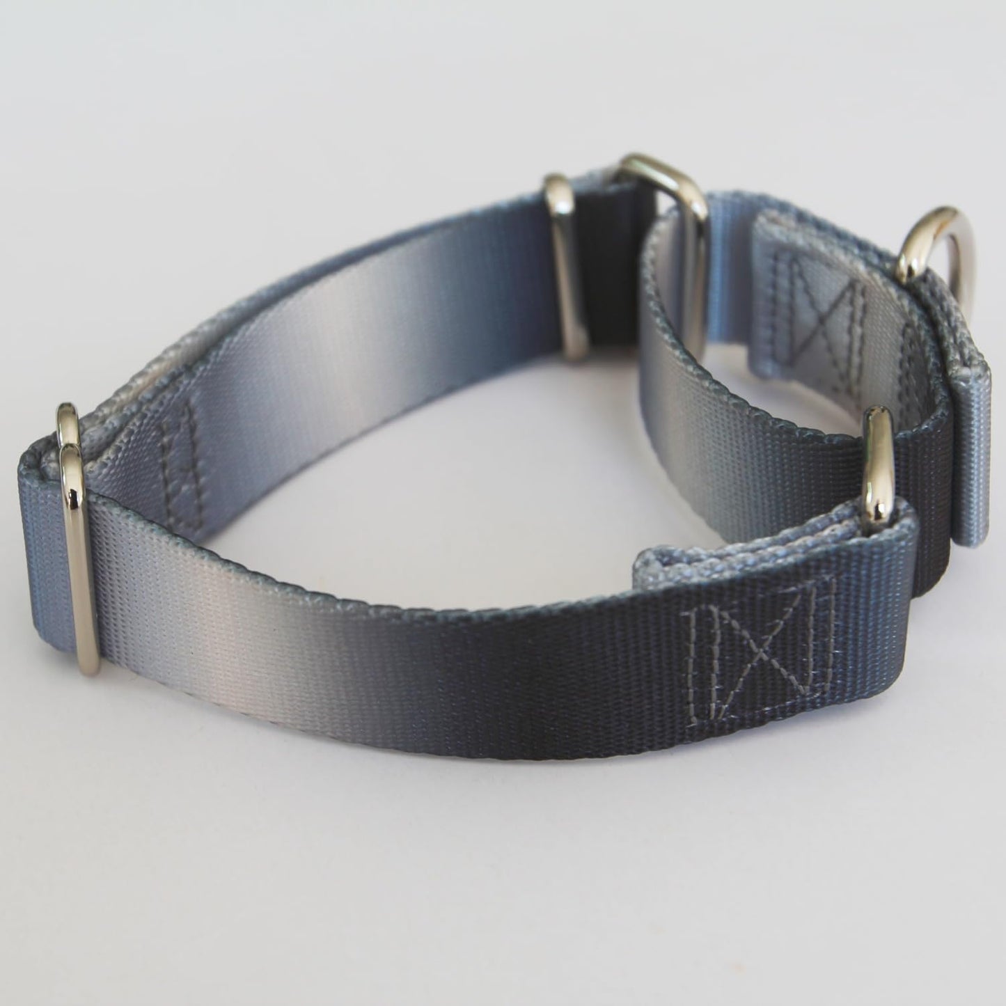 Martingale Dog Collar Colorful Gradient Fashionable - Anti-Escape Soft Durable Pets Collar for Walking Training Outdoor Daily Use -Small, Blue Black