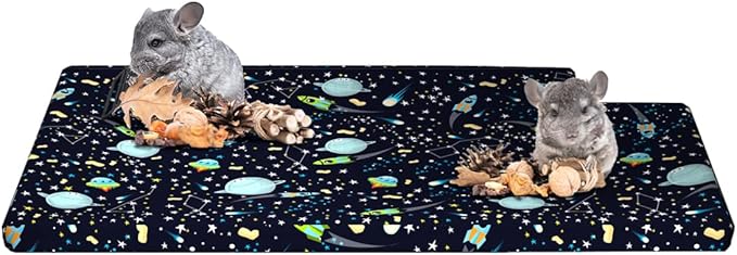 YKD Ferret Cage Liners for Ferret Nation & Critter Nation Cages, Waterproof Chinchilla Cage Accessories, Washable Bedding, for Ferrets, Chinchillas, Rats, Fancy Rat & Small Furry Pet (Top Pan Liner)