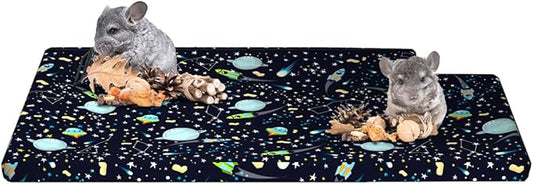 YKD Ferret Cage Liners for Ferret Nation & Critter Nation Cages, Waterproof Chinchilla Cage Accessories, Washable Bedding, for Ferrets, Chinchillas, Rats, Fancy Rat & Small Furry Pet (Top Pan Liner)