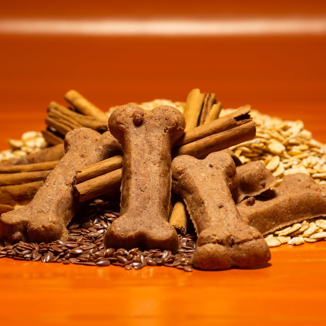 Activa 2lb Cinnamon Gourmet Dog Biscuits | Crunchy Dog Treats | (Medium, Cinnamon)