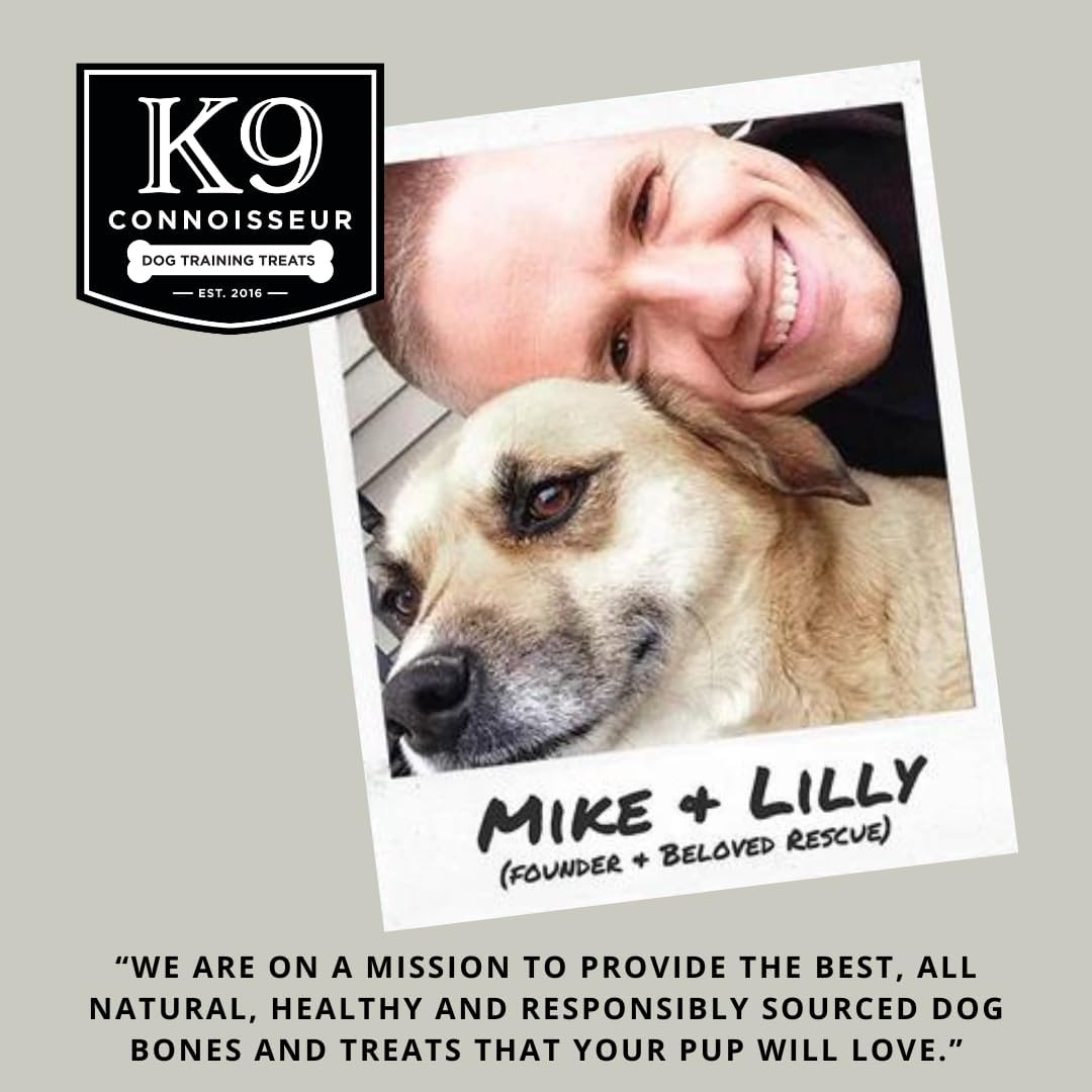 K9 Connoisseur Beef Marrow Dog Bones Long Lasting for Aggressive Chewers - USA Made Single Ingredient Dynamo Bone for Small and Medium Dogs Upto 50 Pounds - 3 Pack