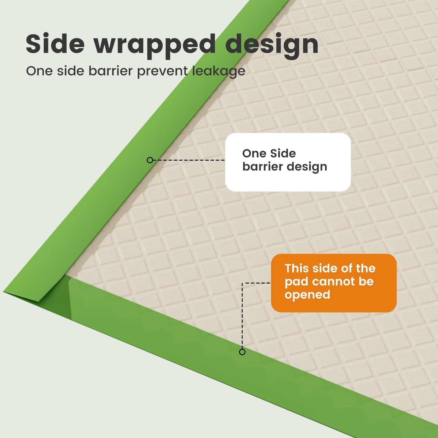 Gardner Pet Dog Pee Pads Extra Large 28"x34", XL Thicker ECO Green Disposable Puppy Training Pads Super Absorbent Full Edge-Wrapping Pad for Dogs, Puppies, Cats, Rabbits (10 Count)