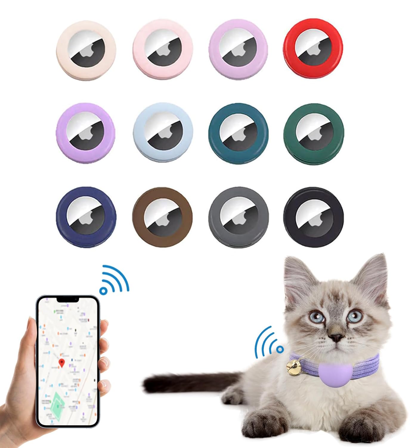 Personalized Cat Collar with Pet Name Phone Number Engraved Metal Buckle, Customized Adjustable Velvet Collars with Bell for Kittens