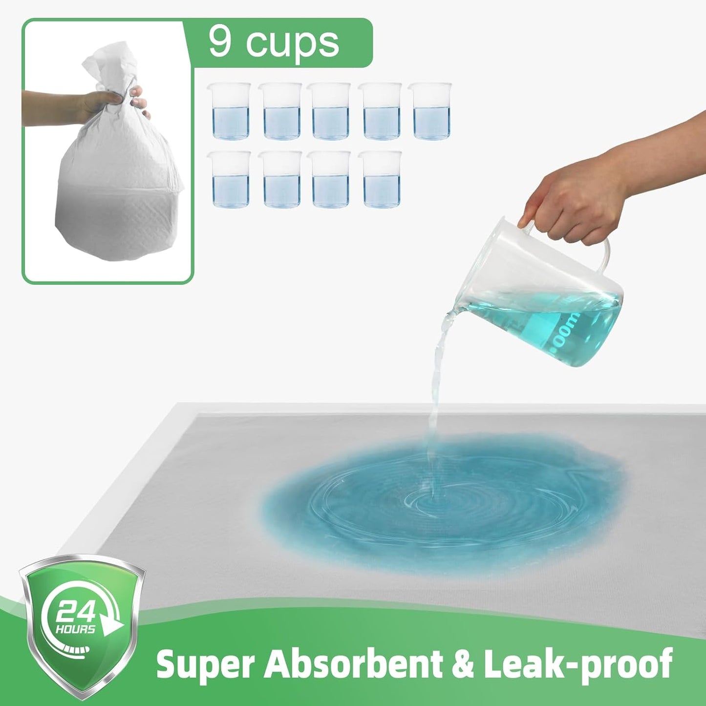 Charcoal Puppy Pads 28"x34" (30-Count), Activated Carbon Dog Pads Extra Large, Leak-Proof Pee Pads for Dogs, Super Absorbent Pet Training Pads for Puppies, Piddle Pads for Doggies, Cats