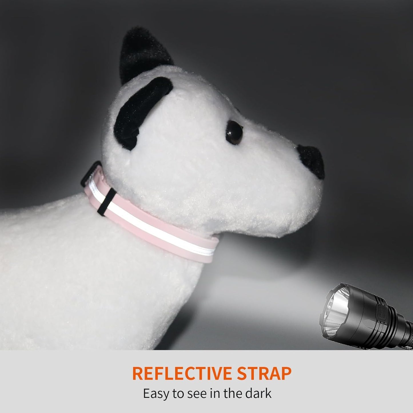 NIMBLE Dog Collar Waterproof Pet Collars Adjustable, Reflective, Durable Flex Poly Coated Nylon Basic Dog Collars 9 Colors in Size S/M/L (Light Pink, Small (9.45”-14.17”inches))