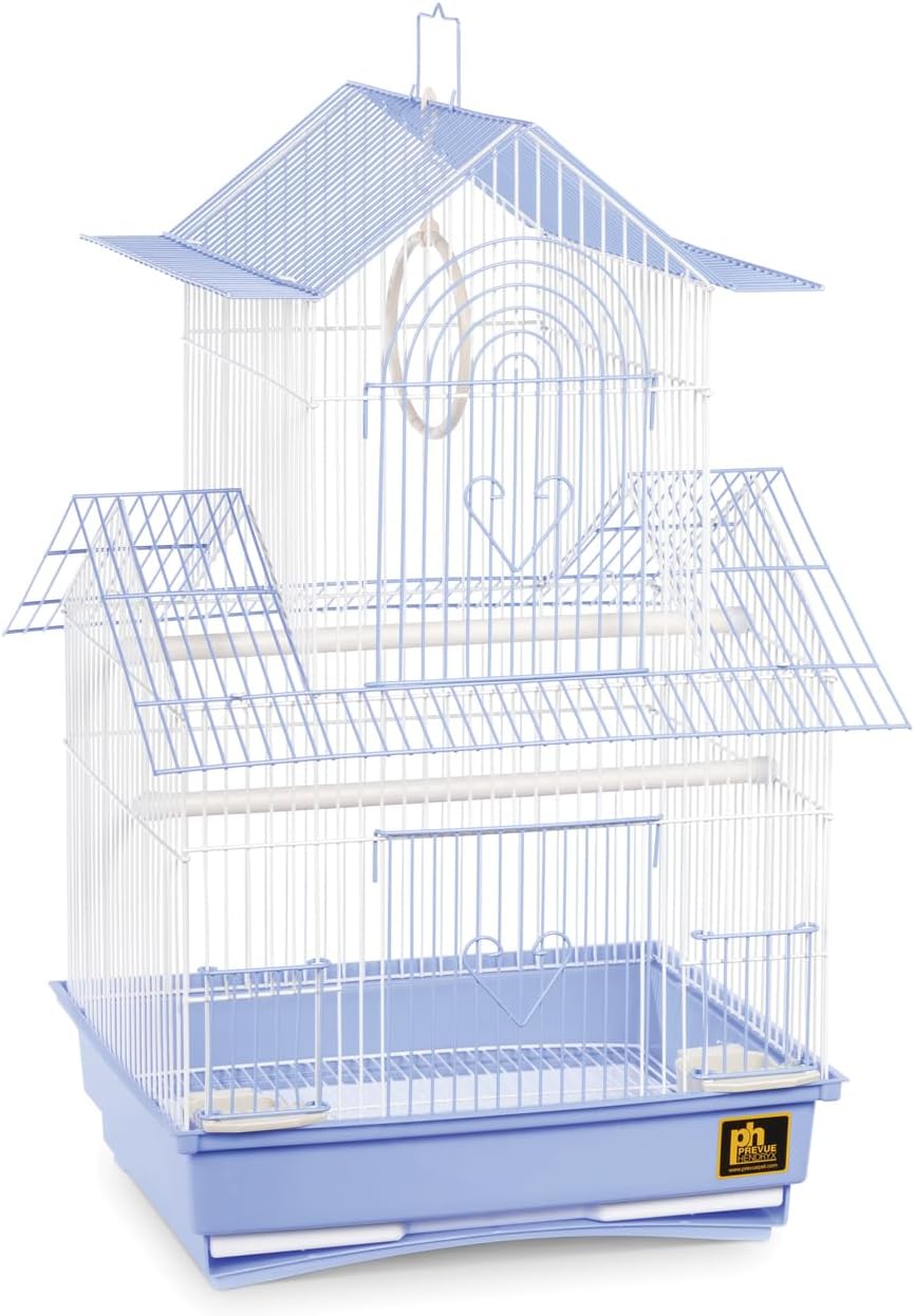 Prevue Hendryx SP1720-2 Shanghai Parakeet Cage, Blue and White
