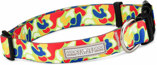 Lucky Love Dog - Adjustable Dog Collar with Easy Click Buckle for Small to Large Dogs, Durable, & Comfortable for Male & Female Dogs, Pet Collar for Puppies & Adult Ones - Oscar, Small