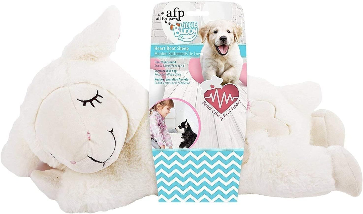 ALL FOR PAWS Puppy Heartbeat Stuffed Animal Toy, Dog Anxiety Toys Soothing Dog Crate Snuggle Sleep Aid Plush Comfort Toys