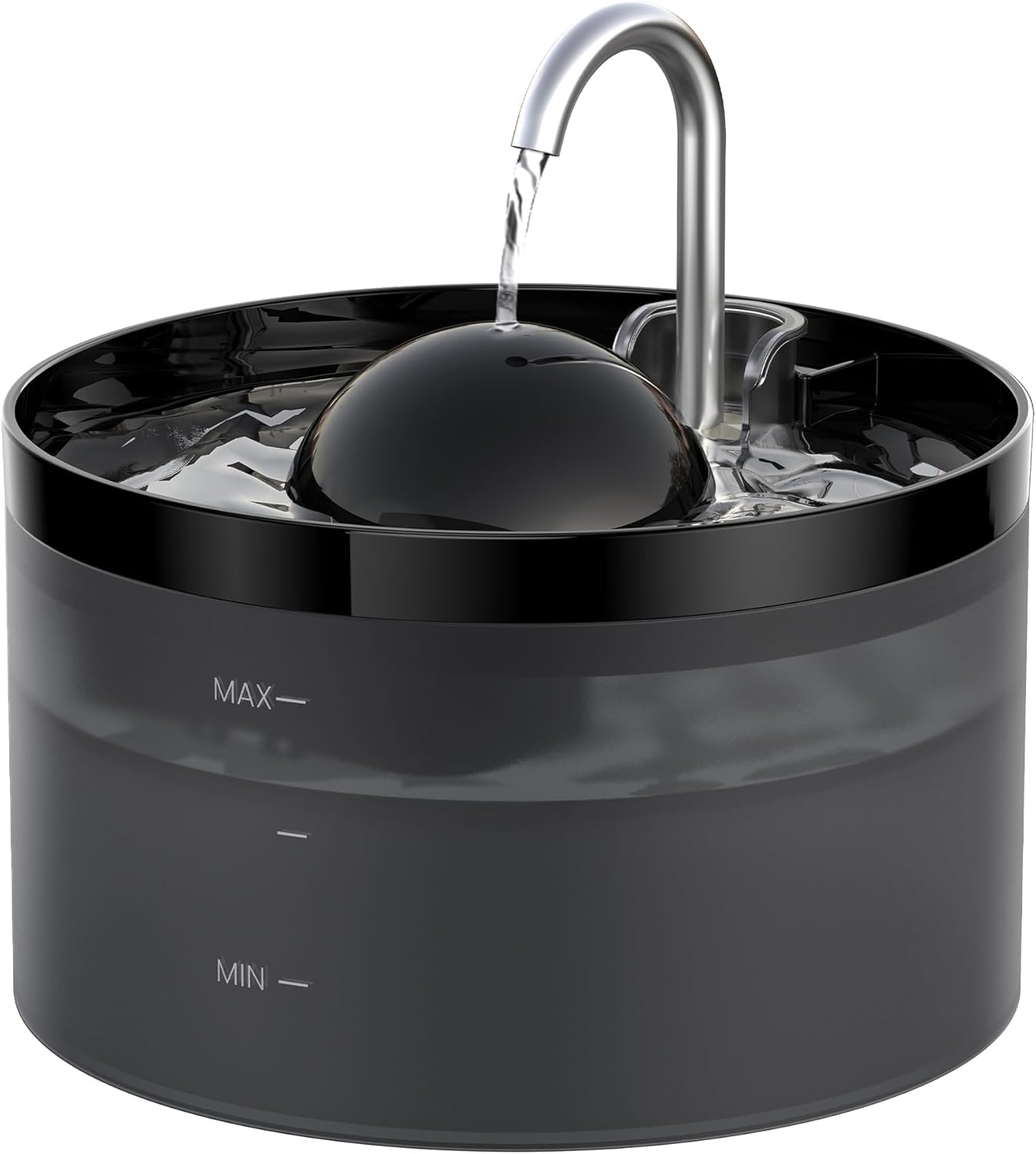 108oZ Cat Water Fountain, Pet Waterer Fountain with Ultra Silent Pump, Activated Carbon Filter Keep Water Fresh, Faucet Design, Anti Sputtering, Suit for All Kinds of Cat