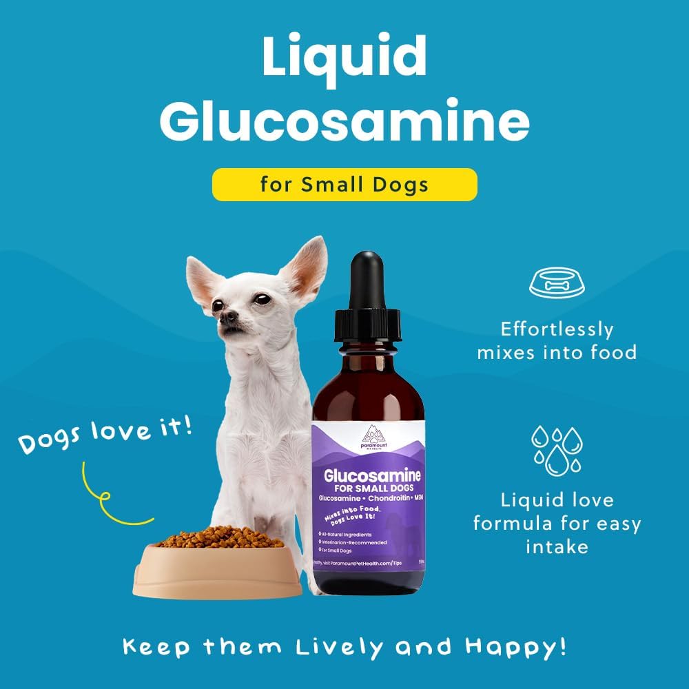 Paramount Pet Health Joint & Heart Wellness Bundle for Small Dogs: Liquid Glucosamine + Wild Alaskan Salmon Oil