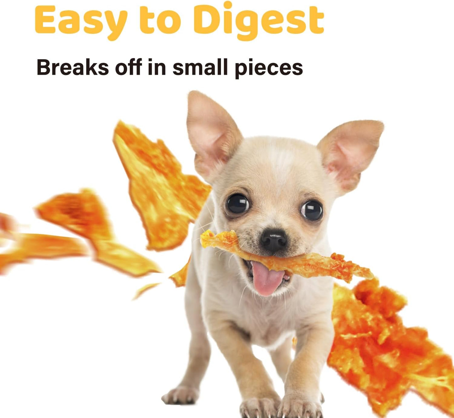 iPaw Turkey Tendon for Dogs 40 Pcs Bulk Pack, Ingredient Sourced from USA, Hypoallergenic, All Natural Human Grade Puppy Chew, Dog Treats for Signature Series, Rawhide Alternative, Bone (Small)