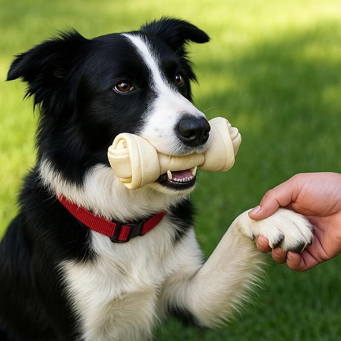 Pet Factory American Beefhide 12" Knotted Bone Dog Chew Treat - Chicken Flavor, 1 Count/1 Pack