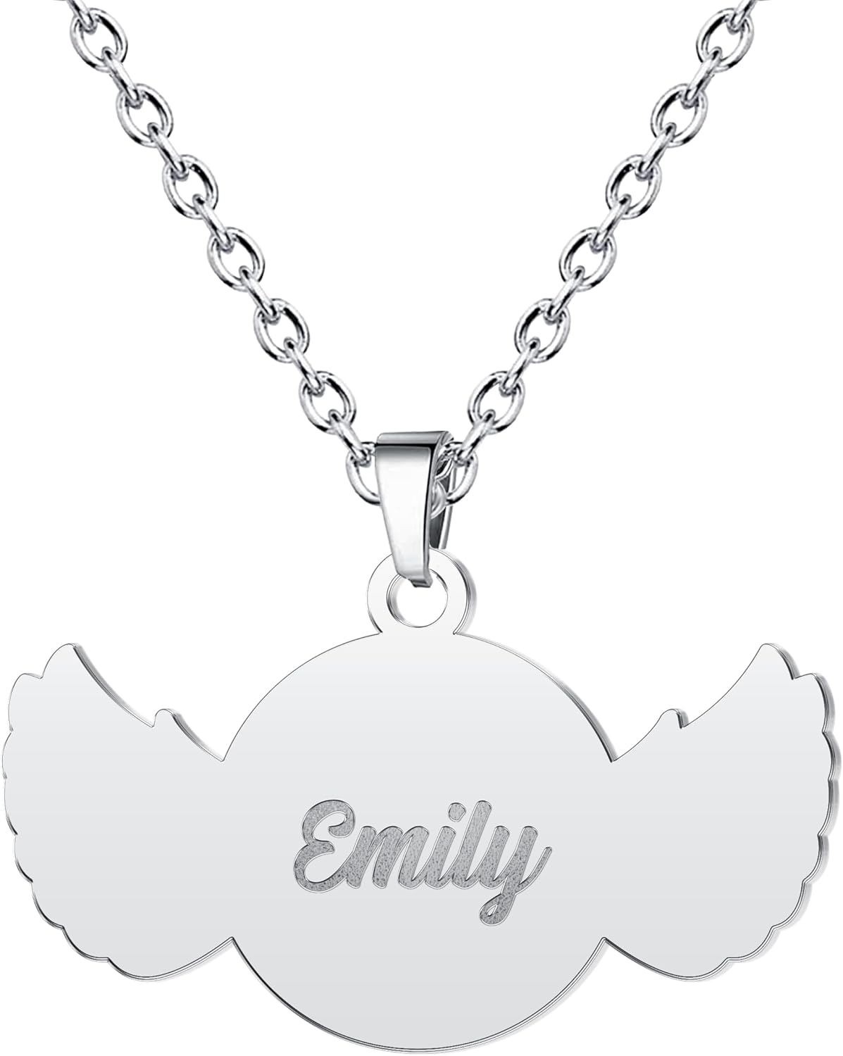CharmSStory Personalized Photo Necklaces Custom Engraved Name Necklace Memory Keepsake Picture Necklace Pendant Customized Gifts for Women Men