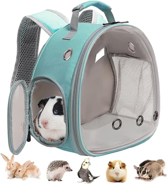 Guinea Pig Backpack, Space Capsule Bubble Window Small Animal Backpack for Guinea Pig, Bird Bunny Rat