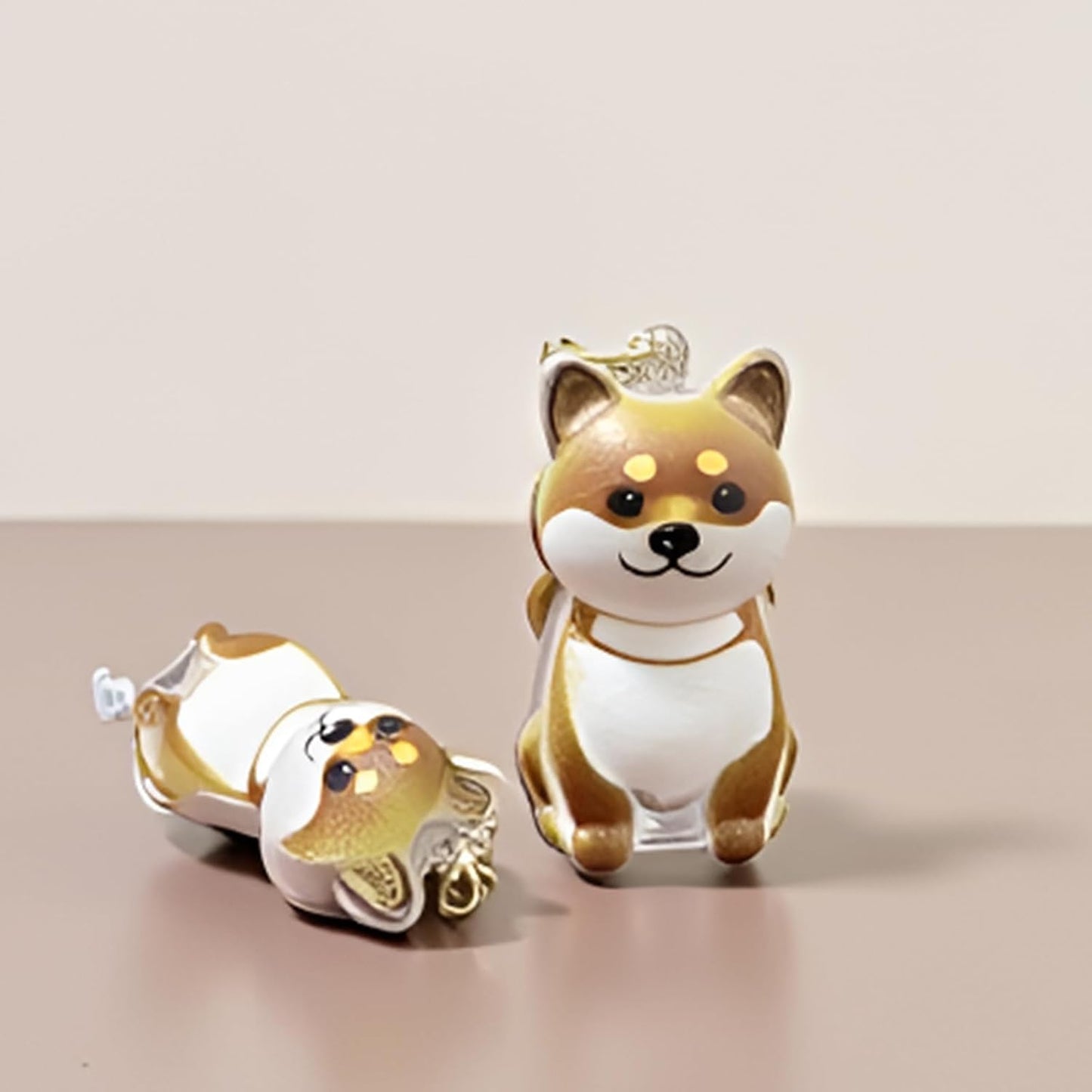 2 Pcs Dog Hair Keychain, Cute Dog Fur Keepsake Storage Bottle, Memorial Bottle Memory Jars for Pet Hair