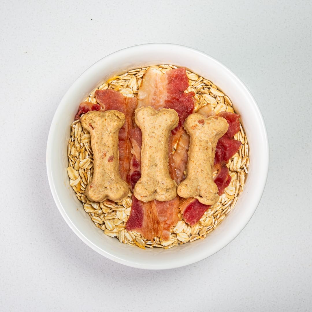 Activa 2lb Bacon Gourmet Dog Biscuits | Crunchy Dog Treats | (Medium, Bacon)