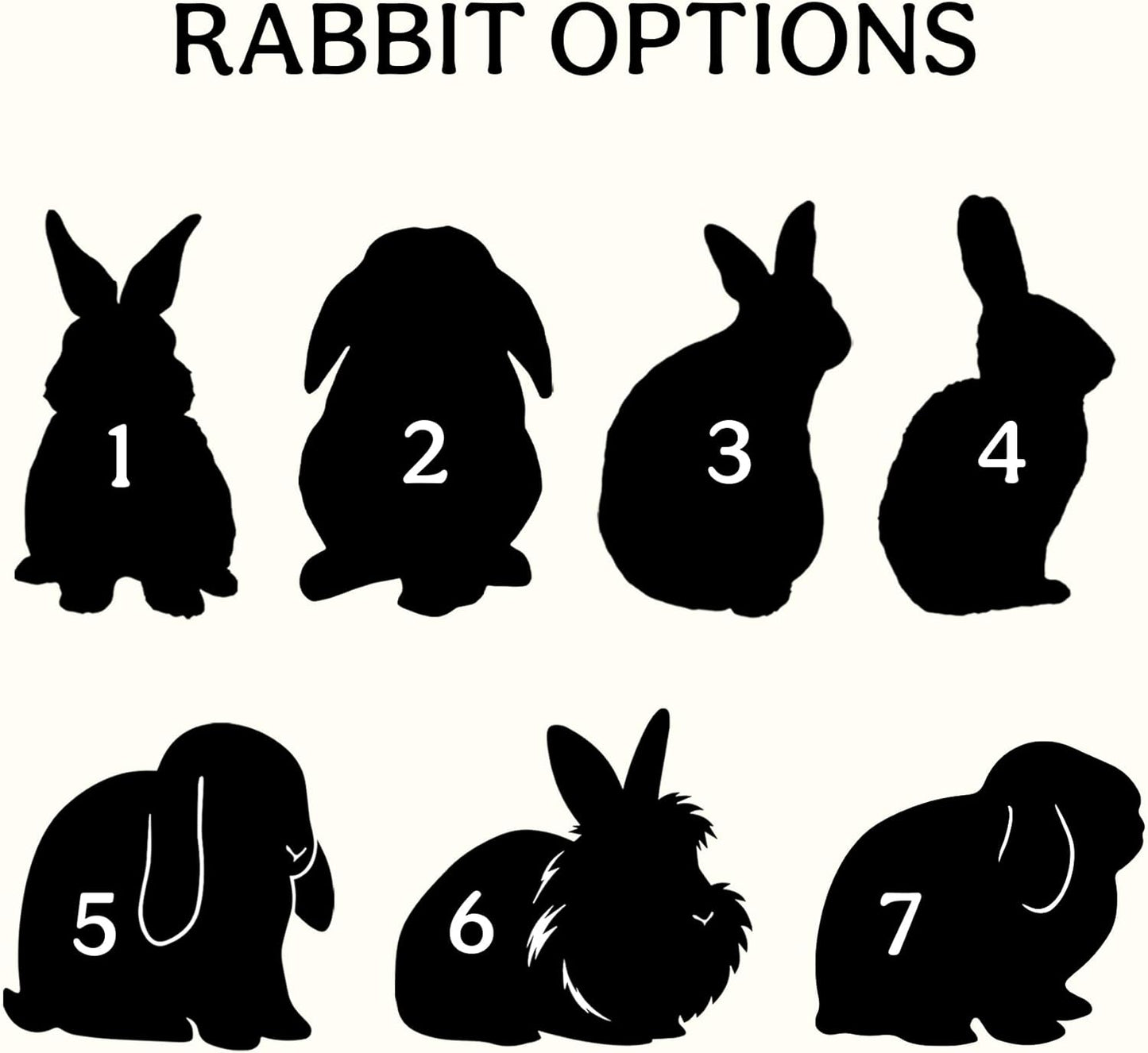 Personalized Bunny Suncatcher – Custom Rabbit Suncatcher with Name for Up to 3 Pets, Sympathy Gift for Rabbit Loss, Memorial Gift for Bunny Lovers, Easter Decor