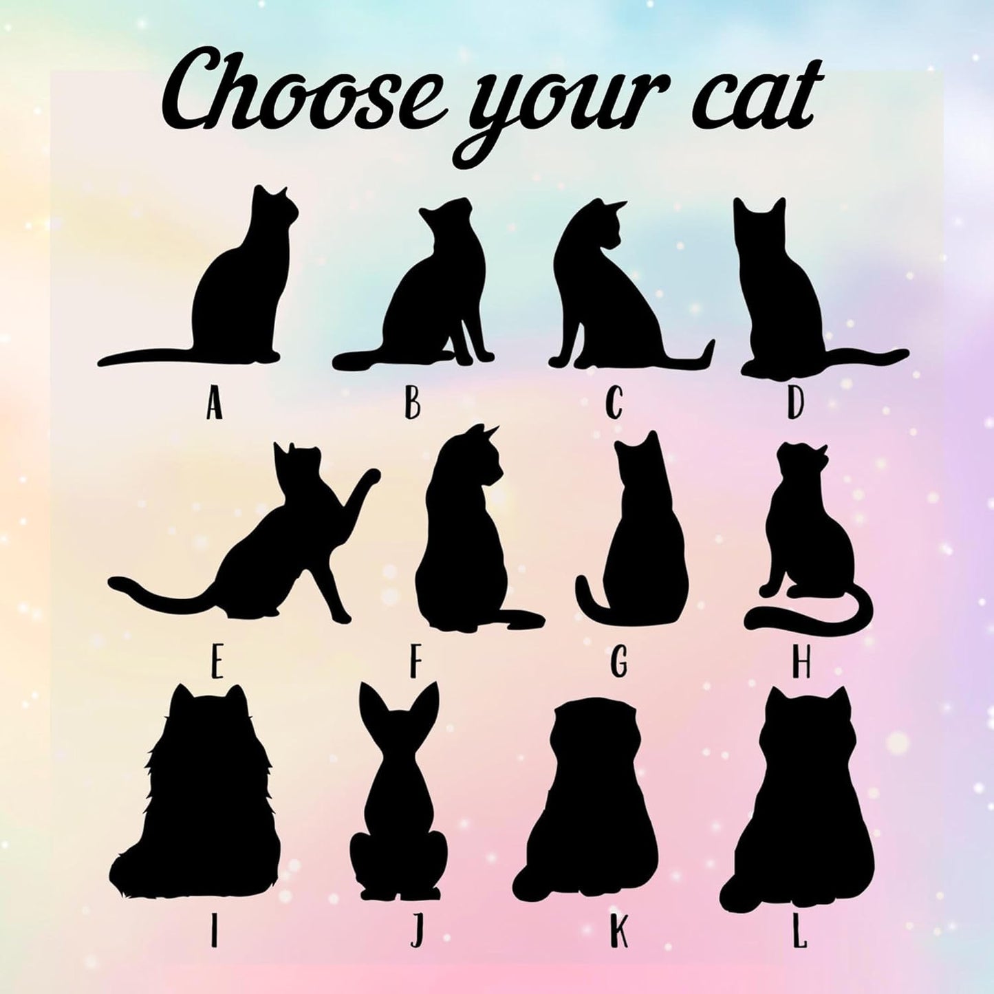 Personalized Cat Memorial Suncatcher – Custom Loss of Cat Sympathy Gift, Gift for Cat Lovers, Pet Remembrance Keepsake