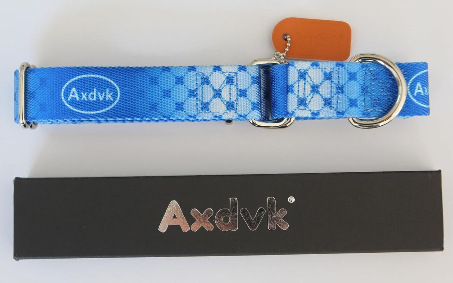 Martingale Dog Collar Colorful Gradient Fashionable - Anti-Escape Soft Durable Pets Collar for Walking Training Outdoor Daily Use -Large,Blue Ocean