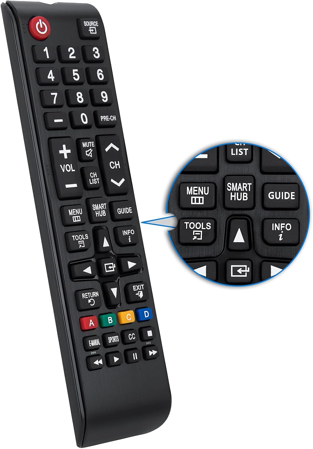 for Samsung-TV-Remote All Samsung LCD LED HDTV 3D Smart TVs by Angrox