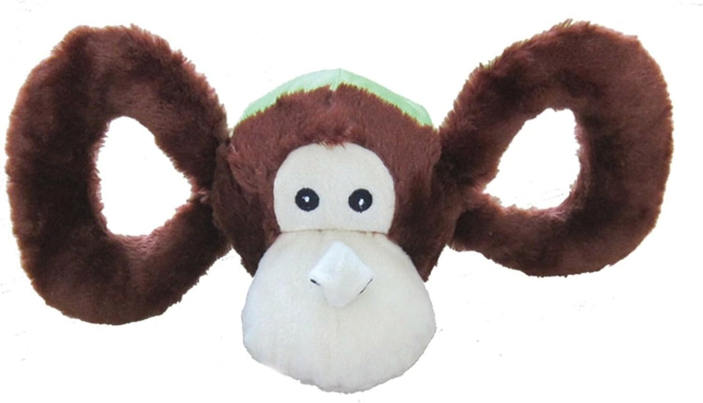 Jolly Pets Jolly Tug-a-Mal Monkey Tug/Squeak Toy, Small