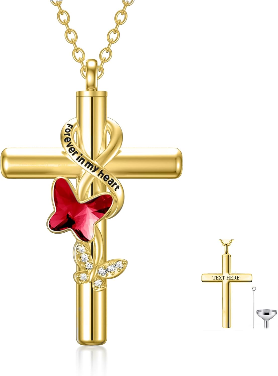 Cross Urn Necklace for Ashes 925 Sterling Silver Cremation Jewelry with Funnel Filler Kit Ashes Necklace for Human Women Girl Pets