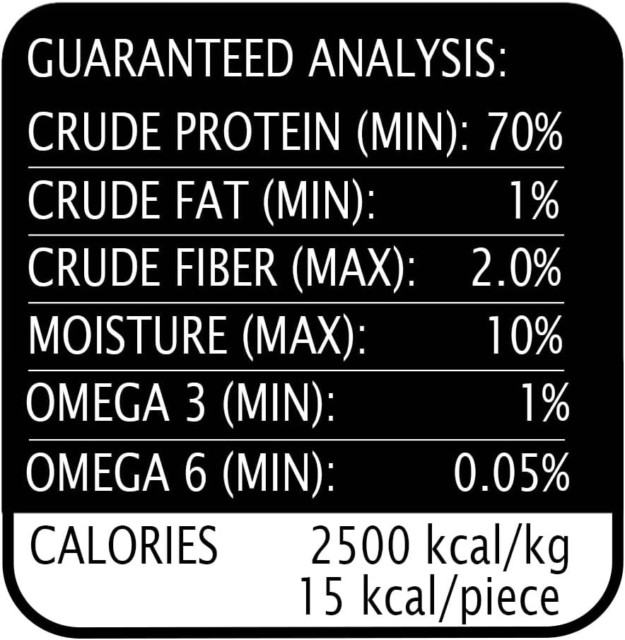 Hubert Pet Premium Cod Skin Crisps - Single Ingredient Gourmet Dog Treats, 8 oz Resealable Trial Size Bag