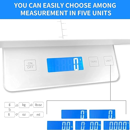 Digital Pet Scale for Small Animal, Whelping Scale,Mini Precision Gram Weight Balance Scale, High Precision 1g, Suitable for Newborn Pets