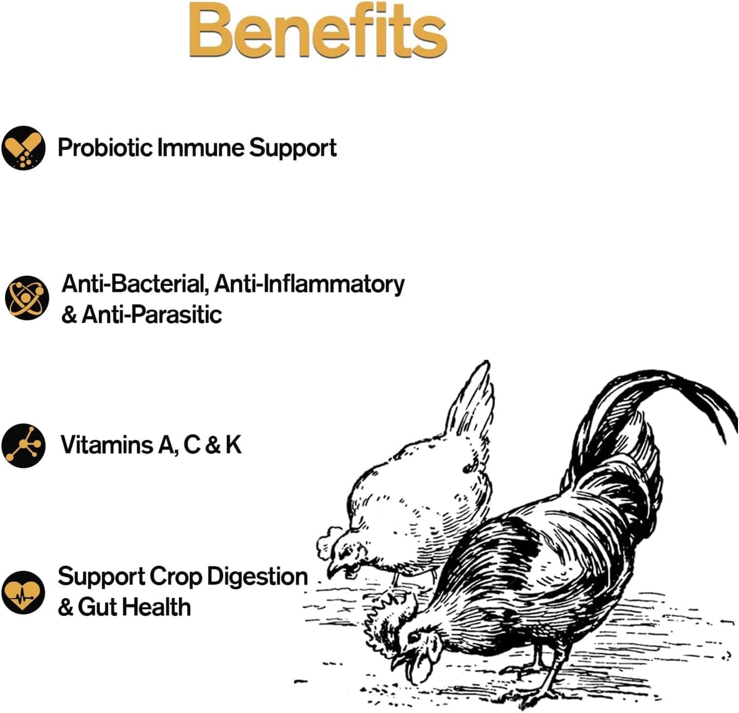 Naturally Fortified Fowl Slaw - Calcium Rich Supplements Suitable for Hens and Ducks, Contains USA Grown Ingredients – Natural Deworming – 8oz