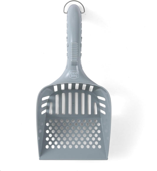 Fresh Step All In One Litter Scoop - Fast and Easy to Use Cat Litter Scooper - Deep Shovel Ergonomic Handle Grip Kitty Litter Scooper to Scoop Away Cat Litter
