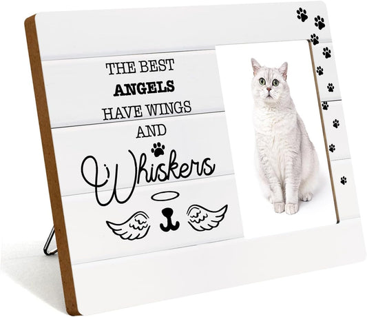 Memorial Gifts for Loss of Cat Sympathy Gift Pet Memorial Picture Frames Fits 4 X 6 Inch Photo Pet Loss Gifts for Pet Owner Photo Frame