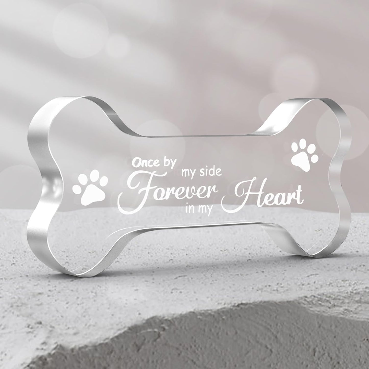 Crystal Glass Dog Memorial Gifts for Loss of Dog, Pet Memorial Gift for Dogs, Loss of Dog Sympathy Gift for Dog Owner, Pet Bereavement Gifts Ideas, Personalized Dog Memory Keepsake for Dog Death