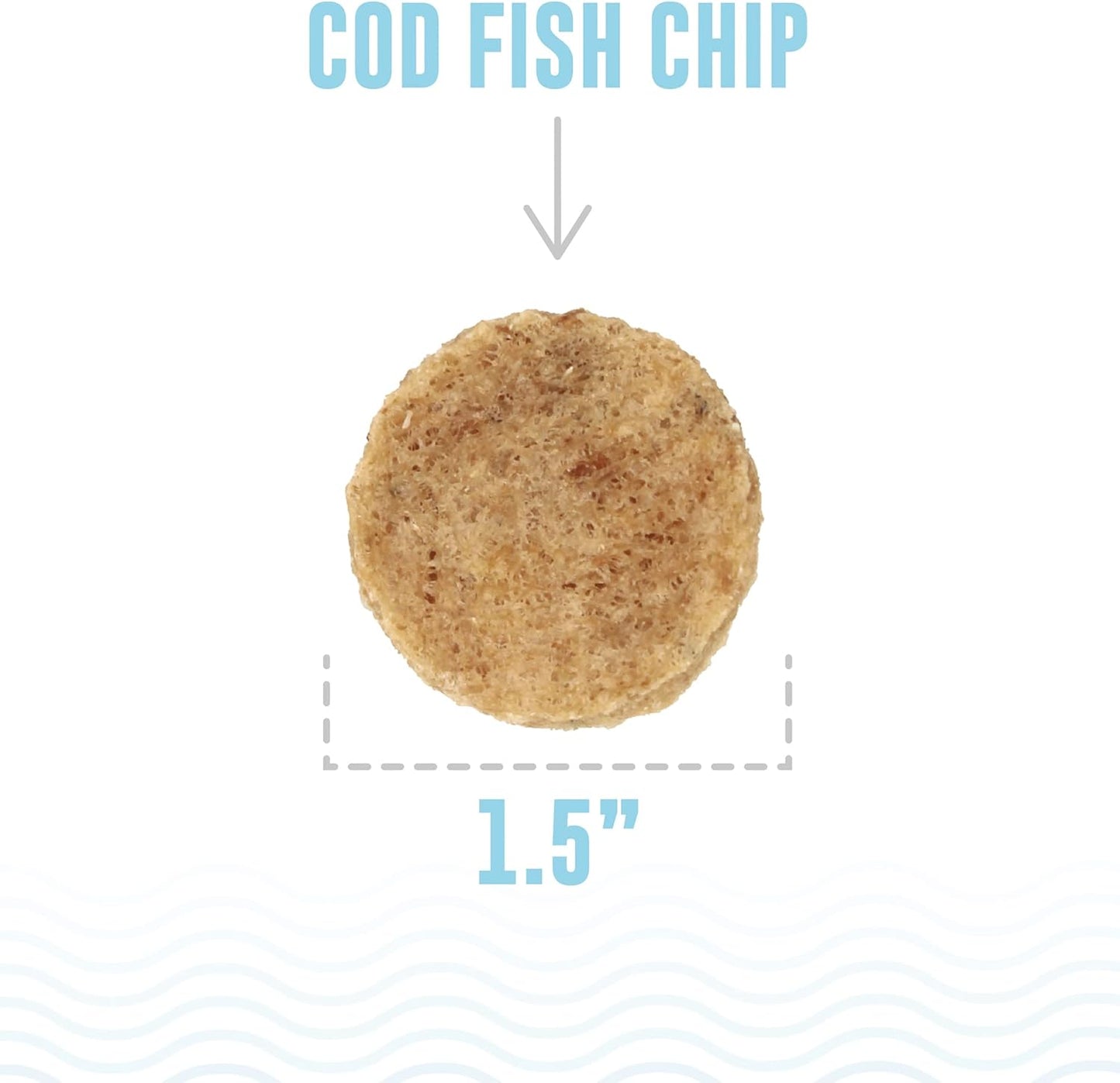 Icelandic+ Fish Chips: Cod - 2.5oz Bag, Dog Treats, Pure Wild-Caught & Air-Dried, Single Ingredient Crunchy Pet Snacks, Just The Fish Nothing Else (Pack of 2)
