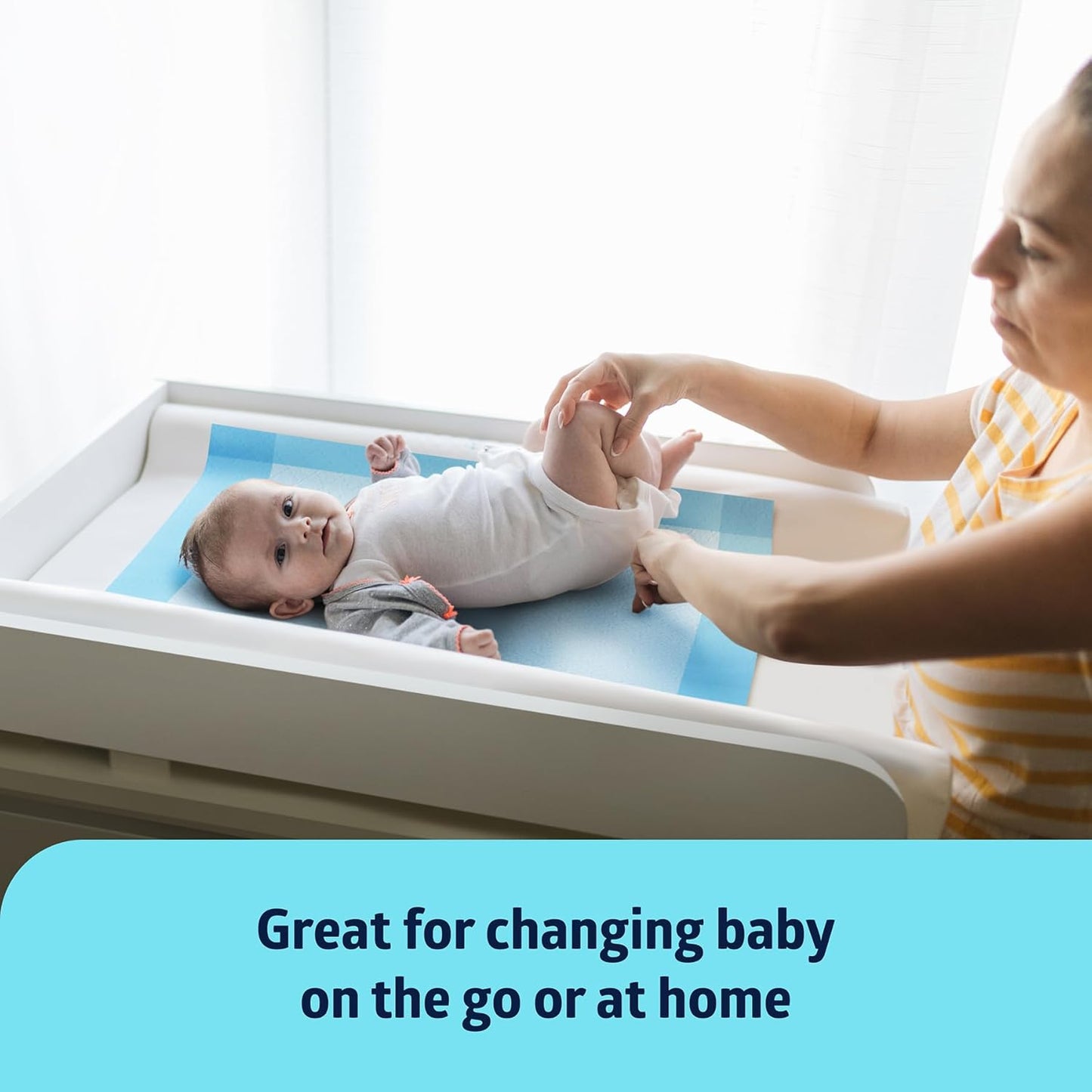 Medline Light Absorbency Underpad, 23" x 36", 50 Count, Disposable Bed, Furniture & Surface Protection, For Kids, Adults, Elderly, Puppy Pad, Changing Pad, Incontinence Pee Pad, Chucks