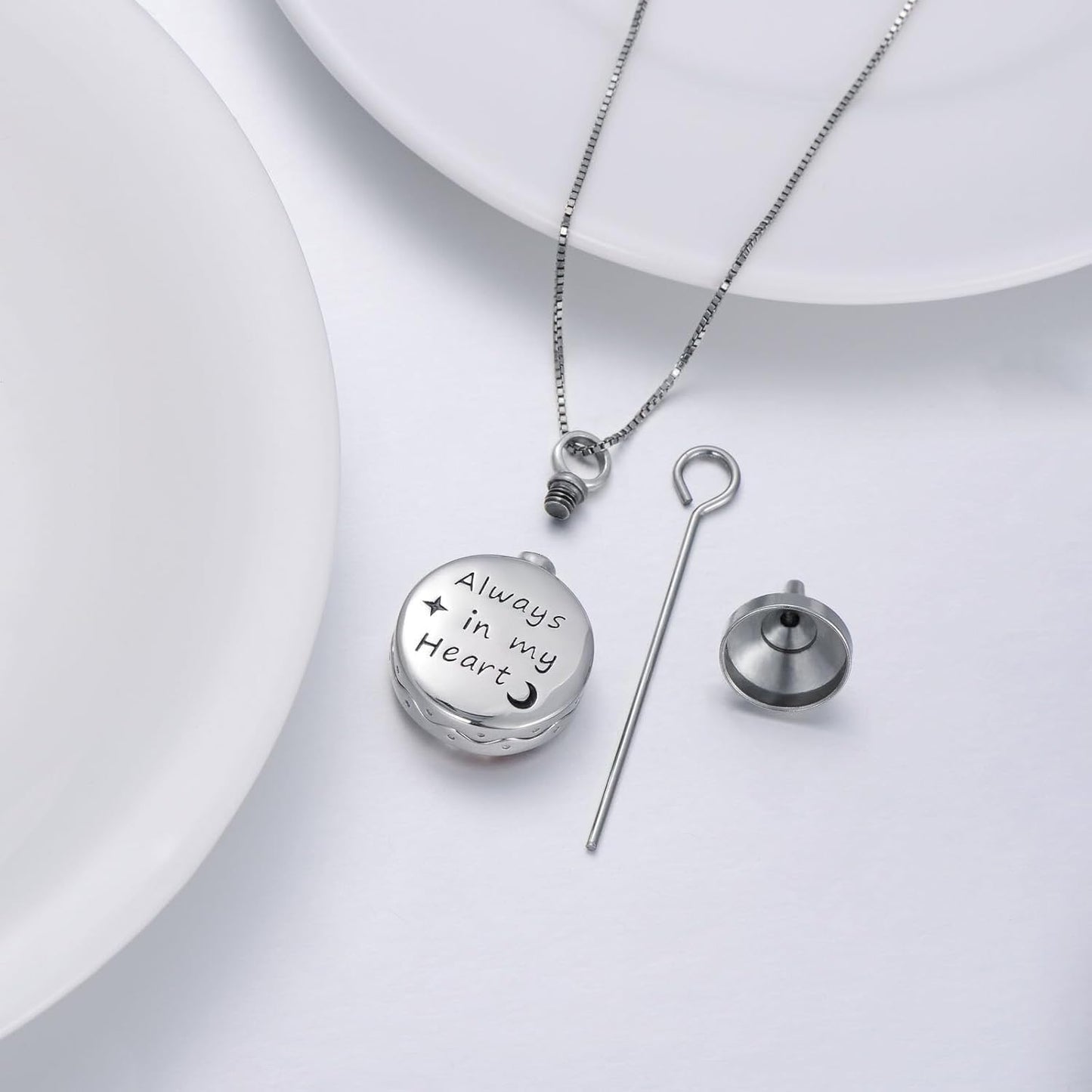 WINNICACA Urn Necklace for Ashes Sterling Silver Abalone Shell Cremation Jewelry for Ashes Jewelry Gifts for Nature Lovers Keepsake Memorial Jewelry for Women